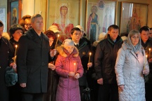 Молебен с участием сотрудников Пограничного управления. 2 декабря 2011г
