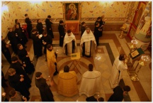 Панихида по почившему Святейшему Патриарху Алексию в храме Хабаровской духовной семинарии ( 5 декабря 2008 года )
