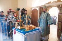 Божественная литургия в храме святого благоверного князя Димитрия Донского поселка Корфовский 10 декабря 2016 г.