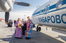 Правящий архиерей освятил самолеты «Хабаровских авиалиний». 14 апреля 2019 г.