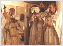 Праздничное богослужение в Спасо-Преображенском храме г. Усолье (19 августа 2007 года)